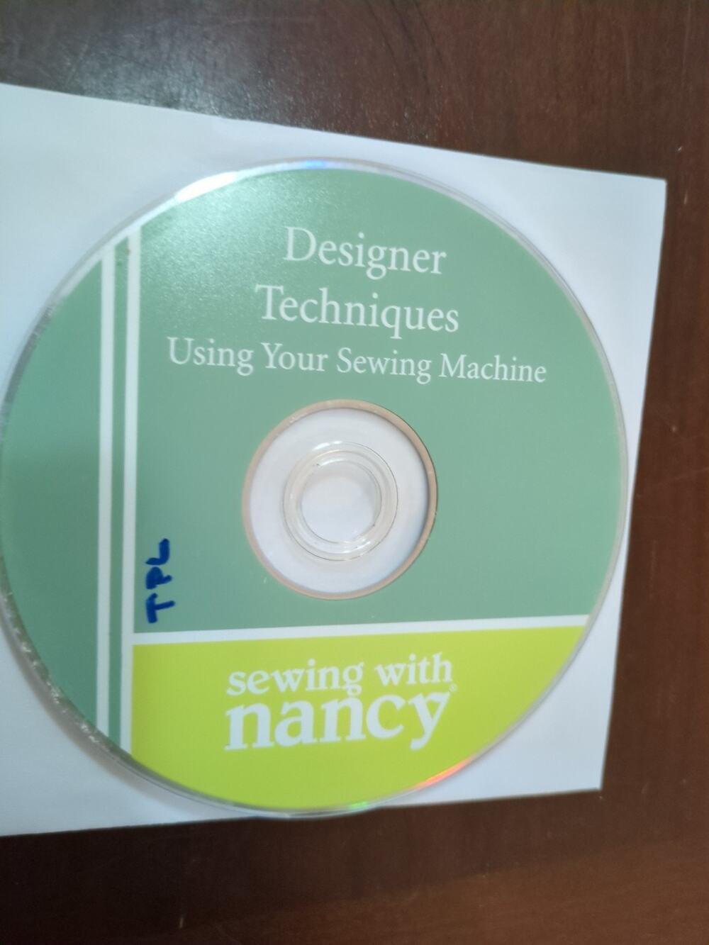 Sewing With Nancy Designer Techniques Using Your Sewing Machine DVD 06 disc only